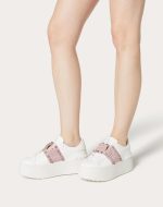 FLATFORM ROCKSTUD UNTITLED SNEAKER IN CALFSKIN WITH MICRO STUDS - Image 6